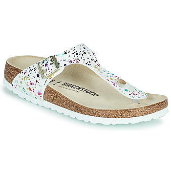 Chaussures Fille Tongs Birkenstock GIZEH Blanc / Multicolore