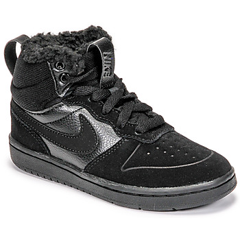 Chaussures Enfant Baskets montantes Nike COURT BOROUGH MID 2 BOOT PS Noir