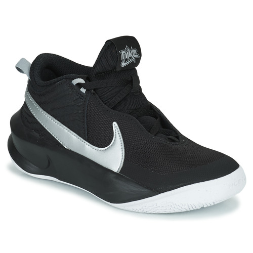 Chaussures Enfant Baskets montantes Nike TEAM HUSTLE D 10 (GS) Noir / Argent