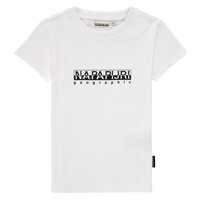 Vêtements Garçon T-shirts manches courtes Napapijri S-BOX SS Blanc