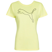 Vêtements Femme T-shirts manches courtes Puma RECYCL JERSY CAT TEE Jaune