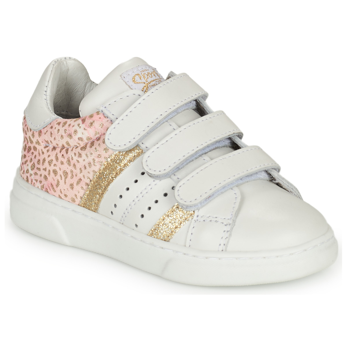 Chaussures Fille Baskets basses GBB JUMELLE Blanc