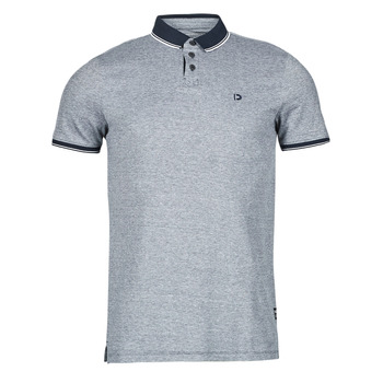 Vêtements Homme Polos manches courtes Tom Tailor POLO WITH RIB DETAIL Marine chiné