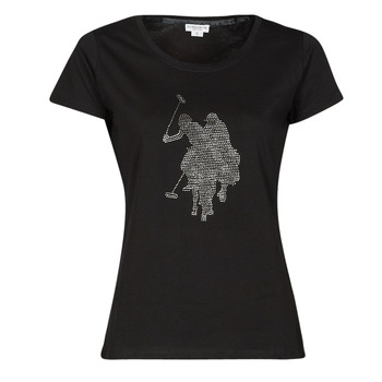 Vêtements Femme T-shirts manches courtes U.S Polo Assn. CRY 51520 SHOB Noir