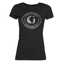 Vêtements Femme T-shirts manches courtes Guess SS G CREST LOGO R3 Noir