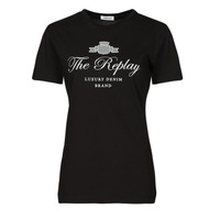 Vêtements Femme T-shirts manches courtes Replay W3572A Noir