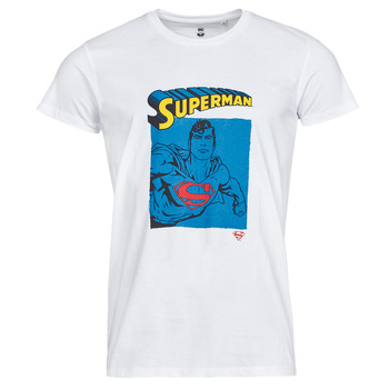 Vêtements Homme T-shirts manches courtes Yurban SUPERMAN PEDREUX Blanc
