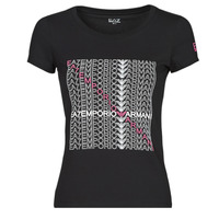 Vêtements Femme T-shirts manches courtes Emporio Armani EA7 XYLE Noir
