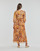 Vêtements Femme Robes longues Naf Naf KSAHARA Jaune / Orange