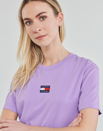 Tommy Jeans TJW TOMMY CENTER BADGE TEE Lila