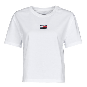 Vêtements Femme T-shirts manches courtes Tommy Jeans TJW TOMMY CENTER BADGE TEE Blanc