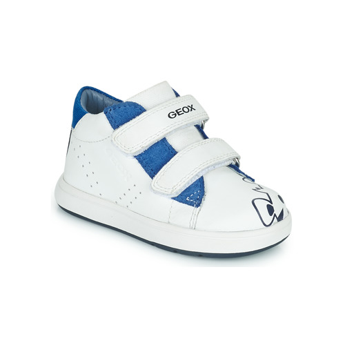 Chaussures Enfant Baskets basses Geox B BIGLIA BOY Blanc / Bleu