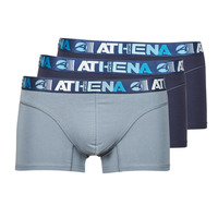 Sous-vêtements Homme Boxers Athena ENDURANCE 24 H X3 Marine / Gris / Marine