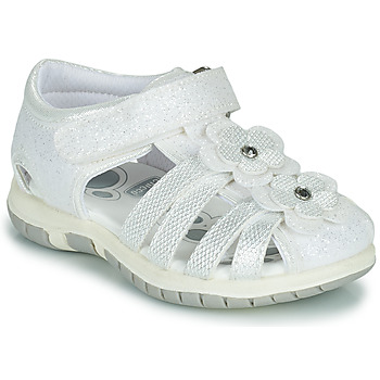 Chaussures Fille Sandales et Nu-pieds Chicco FIORDALISO Blanc / Argent
