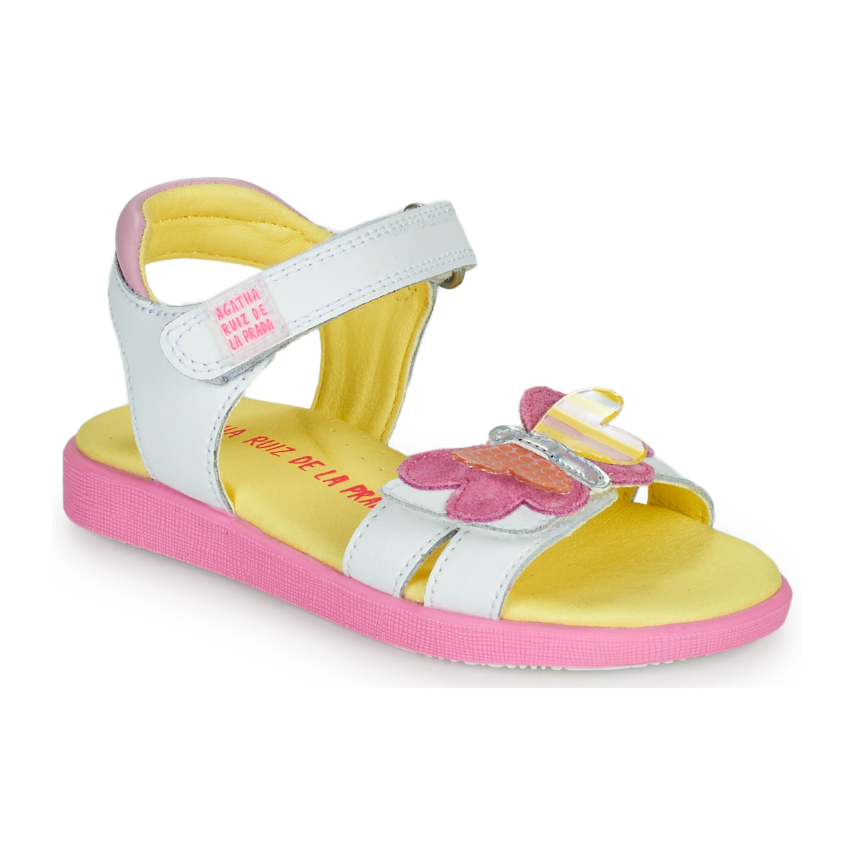 Chaussures Fille Sandales et Nu-pieds Agatha Ruiz de la Prada AITANA Blanc