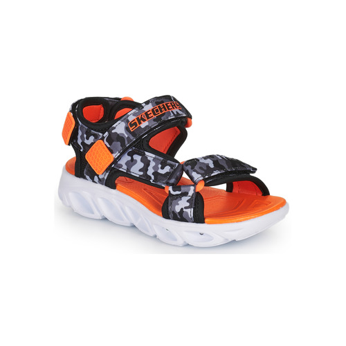 Chaussures Garçon Sandales et Nu-pieds Skechers HYPNO-SPLASH Noir / Orange