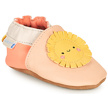 Chaussures Enfant Chaussons Robeez WEATHER MOOD Rose / Blanc / Jaune