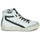 Chaussures Femme Baskets montantes Meline NKC320 Blanc / Noir / Léo