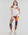 Vêtements Femme T-shirts manches courtes Desigual TS_MINNEAPOLIS Blanc / Multicolore