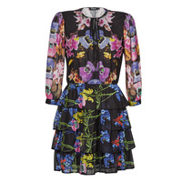 Vêtements Femme Robes courtes Desigual VEST_LYON Noir / Multicolore