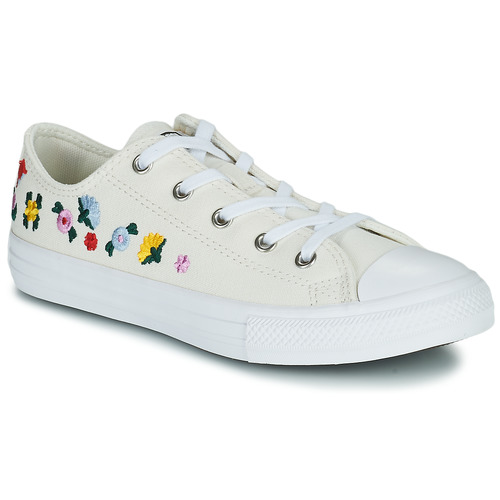 Chaussures Fille Baskets basses Converse CHUCK TAYLOR ALL STAR FESTIVAL BRODERIE OX Blanc