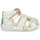 Chaussures Fille Sandales et Nu-pieds Kickers BIGFLO-2 Blanc / Argent