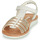 Chaussures Fille Sandales et Nu-pieds Kickers COSMETICK Blanc / Doré