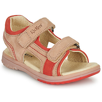 Chaussures Fille Sandales et Nu-pieds Kickers PLATINO Rose