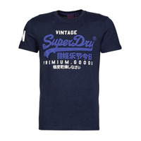 Vêtements Homme T-shirts manches courtes Superdry VL TEE Midnight Blue Grit