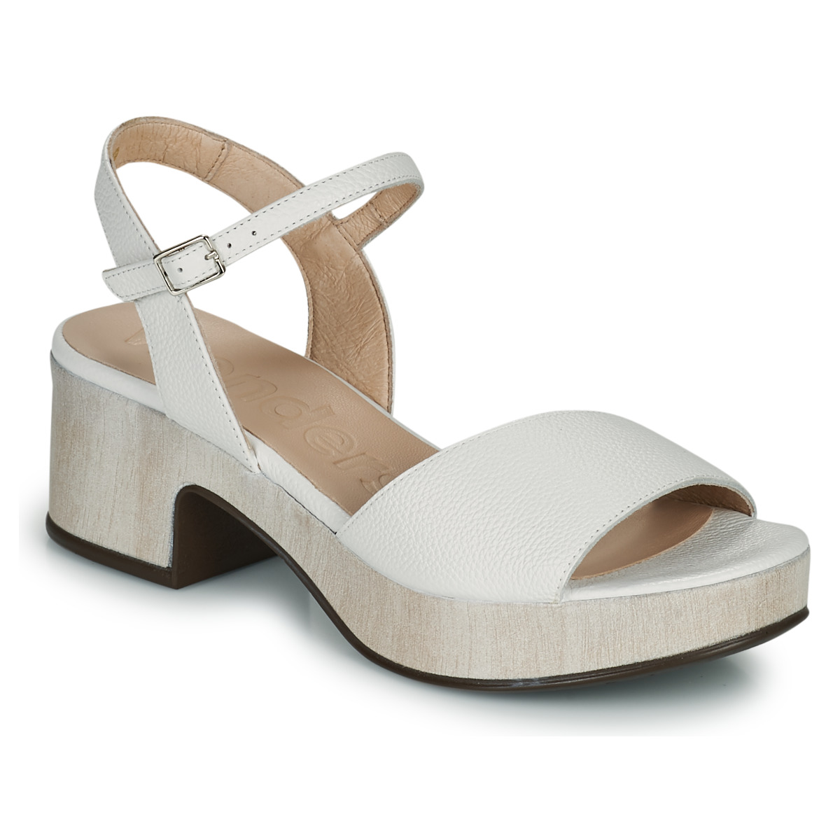 Chaussures Femme Sandales et Nu-pieds Wonders D-8802-WILD Blanc