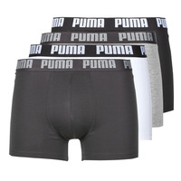 Sous-vêtements Homme Boxers Puma PUMA BASIC X4 Blanc / Noir / Gris / Gris