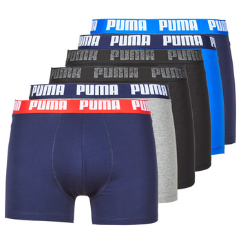 Sous-vêtements Homme Boxers Puma PUMA BASIC X6 Noir / Bleu / Marine / Gris