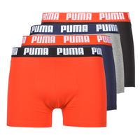 Sous-vêtements Homme Boxers Puma PUMA BASIC X4 Marine / Noir / Rouge / Gris