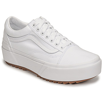Chaussures Femme Baskets montantes Vans Old Skool Stacked Blanc
