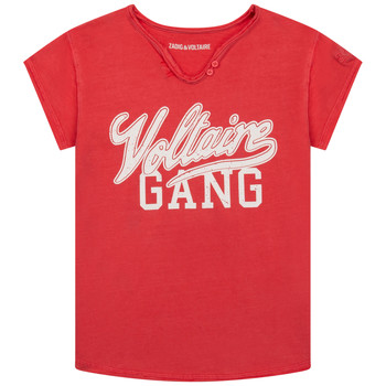 Vêtements Fille T-shirts manches courtes Zadig & Voltaire LEGUMI Rouge