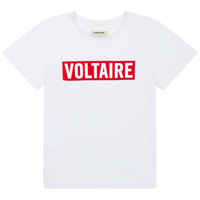 Vêtements Garçon T-shirts manches courtes Zadig & Voltaire EPICEE Blanc
