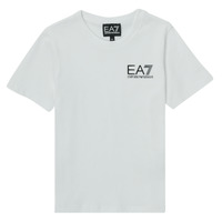 Vêtements Garçon T-shirts manches courtes Emporio Armani EA7 AIGUE Blanc