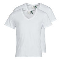 Vêtements Homme T-shirts manches courtes G-Star Raw BASE HTR V T S\S 2-PACK Blanc