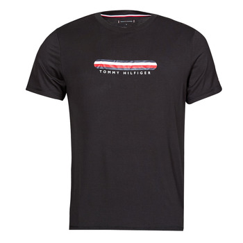 Vêtements Homme T-shirts manches courtes Tommy Hilfiger SS TEE Noir
