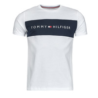 Vêtements Homme T-shirts manches courtes Tommy Hilfiger TEE LOGO FLAG Blanc