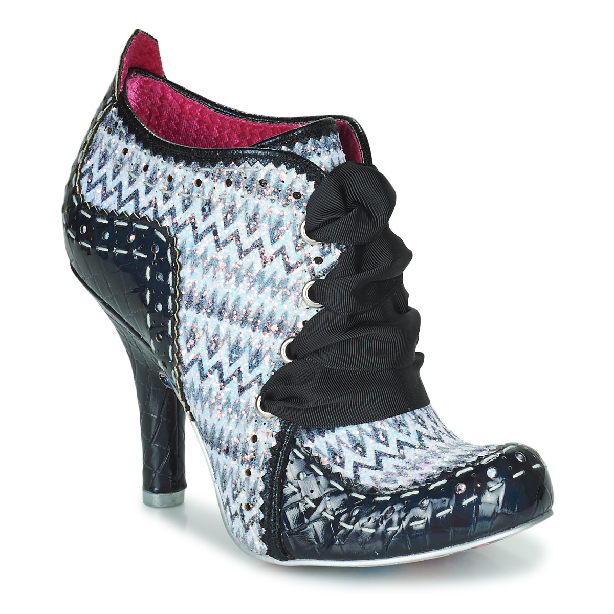Chaussures Femme Bottines Irregular Choice ABIGAIL'S 3RD PARTY Noir / Argenté