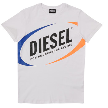 Vêtements Garçon T-shirts manches courtes Diesel MTEDMOS Blanc