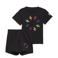 Vêtements Enfant Ensembles enfant adidas Originals SHORT TEE SET Noir