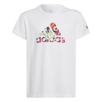Vêtements Fille T-shirts manches courtes Adidas Sportswear ELOISHA Blanc