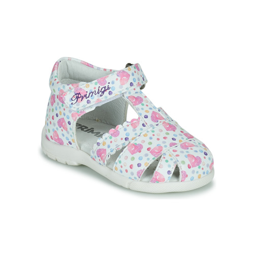 Chaussures Fille Sandales et Nu-pieds Primigi 1909422 Blanc / Multicolore