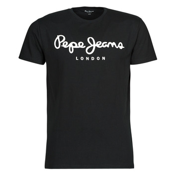 Vêtements Homme T-shirts manches courtes Pepe jeans ORIGINAL STRETCH Noir