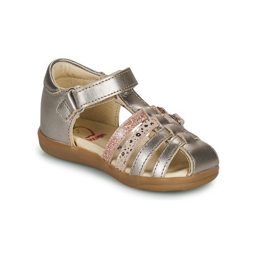 Chaussures Fille Sandales et Nu-pieds Shoo Pom PIKA SPART Argenté / Rose
