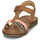 Chaussures Fille Sandales et Nu-pieds Shoo Pom HAPPY SALOME Marron / Rose