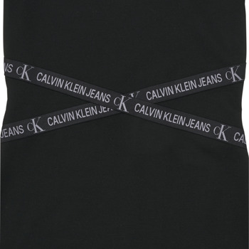 Calvin Klein Jeans PUNTO LOGO TAPE SS DRESS Noir