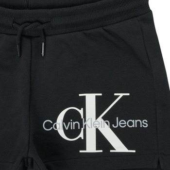 Calvin Klein Jeans REFLECTIVE MONOGRAM SHORTS Noir